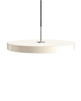 Asteria Pendel - Pearl/Hvid m. stål cover