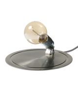 Ebb & Flow - Glow In A Dome - Bordlampe, Sølv Base