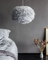 Umage EOS Large, lysegrå m/ hvid pendel