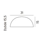 Norlys Halden Downlight LED Væglampe - Udendørs