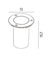 Norlys Rena Nedgravningsspot - Rund