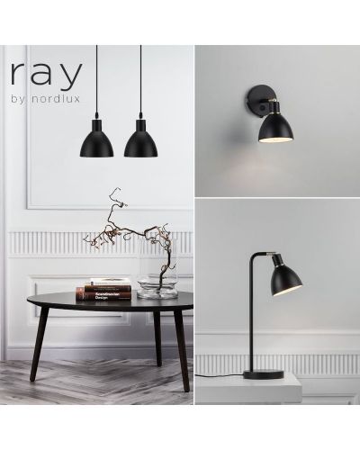 Nordlux Ray Pendel 2 stk - Sort