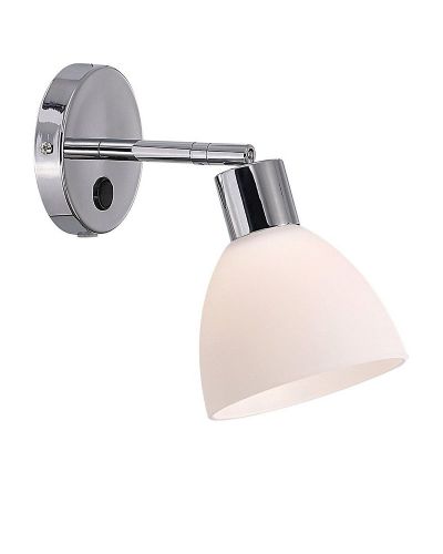 Nordlux Ray Væglampe - Opal/Krom