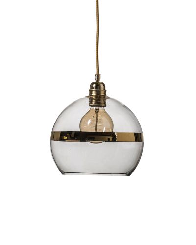Ebb & Flow Rowan Pendel - Stripe - Ø22 - Klar/Guld