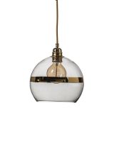 Ebb & Flow Rowan Pendel - Stripe - Ø22 - Klar/Guld