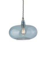 Ebb & Flow Horizon Pendel - Ø21 - Topaz Blue/Sølv