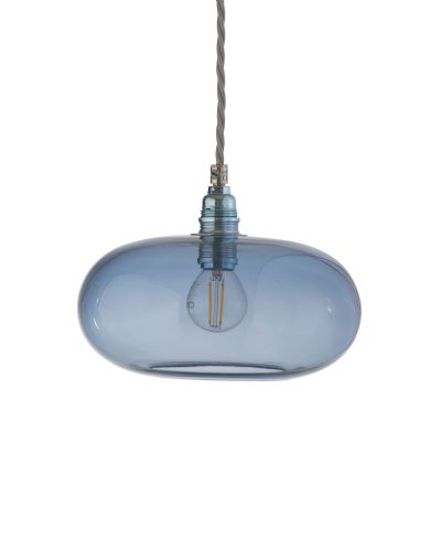 Ebb & Flow Horizon Pendel - Ø21 - Deep Blue/Sølv