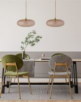 Ebb & Flow Horizon Pendel - Ø29 - Bright Coral/Guld