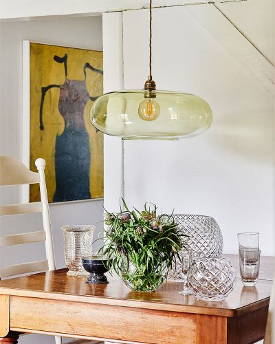 Ebb & Flow Horizon Pendel - Ø36 - Olive/Guld