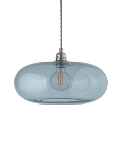 Ebb & Flow Horizon Pendel - Ø36 - Topaz Blue/Sølv