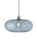 Ebb & Flow Horizon Pendel - Ø36 - Topaz Blue/Sølv