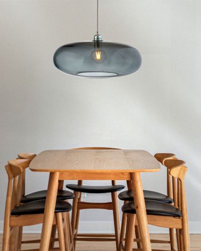 Ebb & Flow Horizon Pendel - Ø45 - Smokey Grey/Sølv