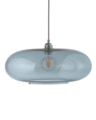 Ebb & Flow Horizon Pendel - Ø45 - Topaz Blue/Sølv