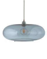 Ebb & Flow Horizon Pendel - Ø45 - Topaz Blue/Sølv
