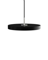 Asteria Mini Pendel - Sort m. stål cover