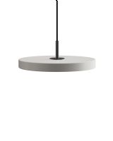 Asteria Mini Pendel - Mist/Lys grå m. sort cover