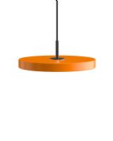 Asteria Mini Pendel - Orange m. sort cover