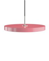 Asteria Pendel - Rosa m. stål cover