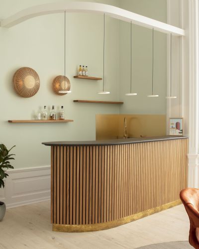 Asteria Micro Pendel - Pearl/Hvid