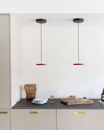 Asteria Micro Pendel - Ruby/Rød