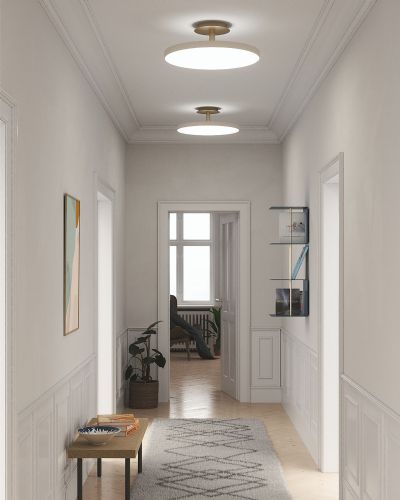 Asteria Up Large Loftlampe - Pearl/Hvid