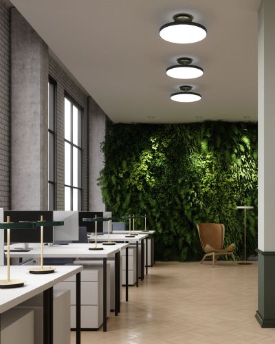 Asteria Up Large Loftlampe - Sort