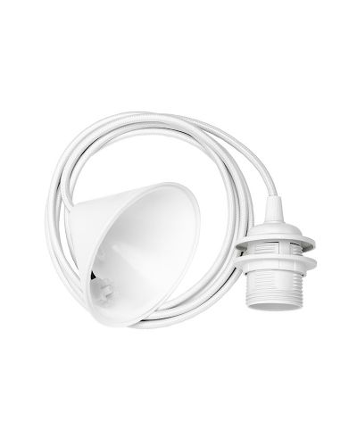 Umage Pendelophæng med stofledning, Hvid