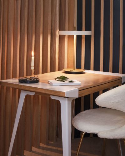 Asteria Bordlampe - Pearl/Hvid