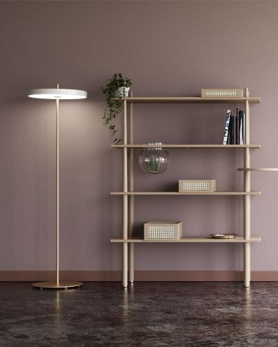 Asteria Gulvlampe - Pearl/Hvid