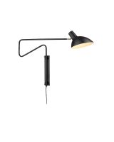 Halo Design Metropole Deluxe Væglampe Small - Sort