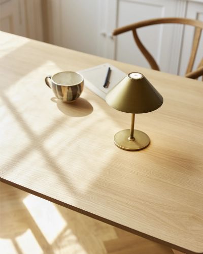 Halo Design Hygge Bordlampe uden ledning - Messing