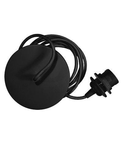 Umage Rosette med stofledning, Sort