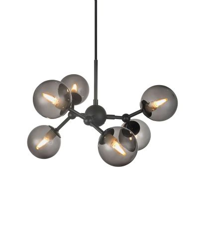 Halo Design Atom Pendel Ø45 Røg/Sort