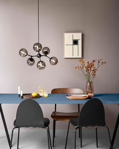 Halo Design Atom Pendel - Ø57 - Røg/Sort