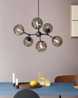 Halo Design Atom Pendel - Ø57 - Røg/Sort