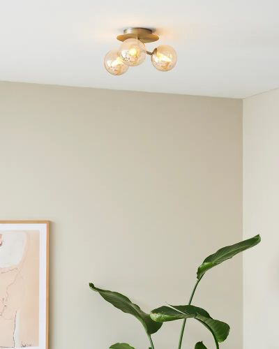 Halo Design Atom Trio Loftlampe Rav/Messing