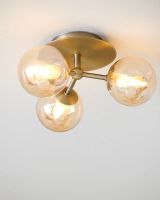 Halo Design Atom Trio Loftlampe Rav/Messing