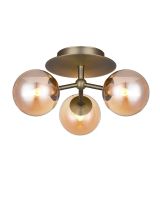 Halo Design Atom Trio Loftlampe Rav/Messing