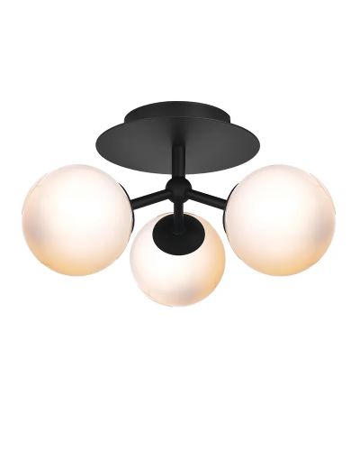 Halo Design Atom Trio Loftlampe Opal/Sort