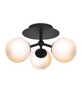 Halo Design Atom Trio Loftlampe Opal/Sort