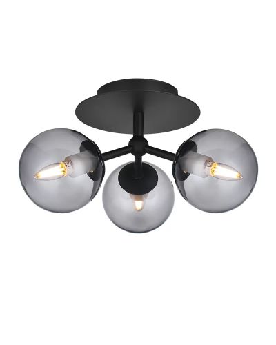 Halo Design Atom Trio Loftlampe Røg/Sort
