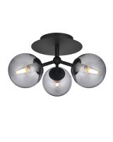 Halo Design Atom Trio Loftlampe Røg/Sort