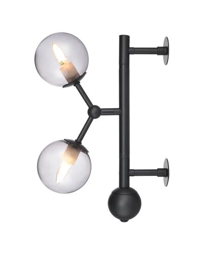 Halo Design Atom Væglampe Røg/Sort