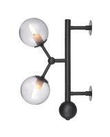 Halo Design Atom Væglampe Røg/Sort