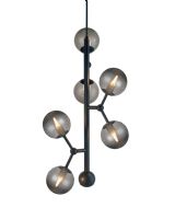 Halo Design Atom Vertical Pendel Røg/Sort