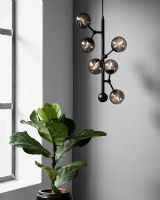 Halo Design Atom Vertical Pendel Røg/Sort