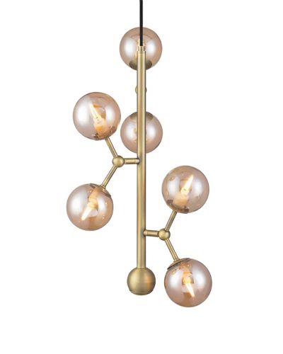 Halo Design Atom Vertical Pendel Rav/Messing