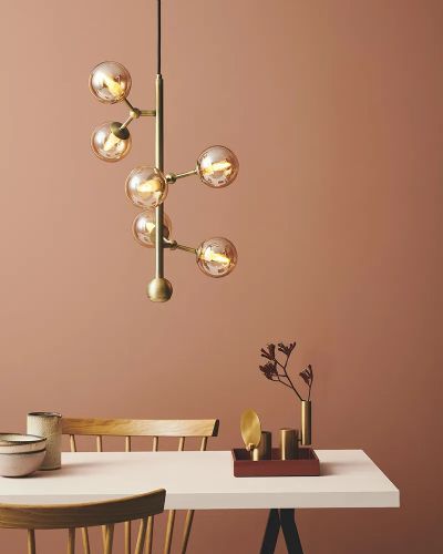 Halo Design Atom Vertical Pendel Rav/Messing