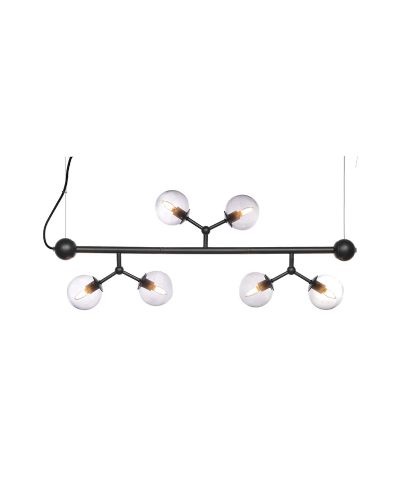 Halo Design Atom Mini Langbordspendel Røg/Sort