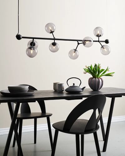 Halo Design Atom Langbordspendel Røg/Sort